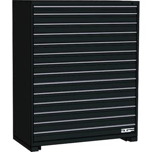 Modular Drawer Cabinet - 60", 48", 24", 14, Black, Steel, 440 lbs., 448