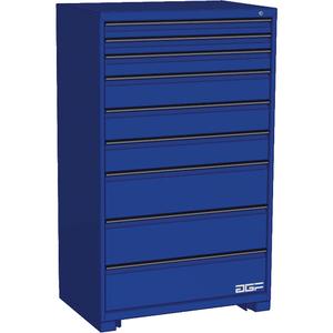 Modular Drawer Cabinet - 60", 36", 24", 9, Blue, Steel, 440 lbs., 126