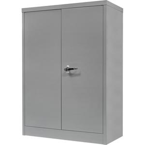 Counter-High Storage Cabinet - 42", 30", 15", 2, Grey, Steel, 300 lbs., Knocked Down, 1 Year Limited