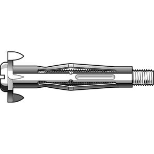 Polly™ Hollow Wall Anchors - 1/4", 2-1/4", Phillips / Slotted Combo, Zinc Cr+3, 5/8" to 1-1/8"
