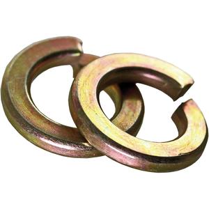 Split Lock Washer - Yellow Zinc, 1/2"