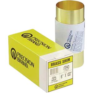 Shim Stock Rolls & Sheets - 0.002", Brass, RB90-100, 1, ± 10%"