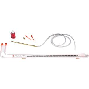 Dual Range Inclined U-Tube Manometers - Liquid Filled Column, 0 - 16.00 in. w.c, 0.20 - 0 - 2.6" Inclined