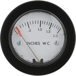 Minihelic® II Differential Pressure Gauge - 2-1/16", 0 - 5 in. w.c., Panel Mount, Analogue, Acrylic
