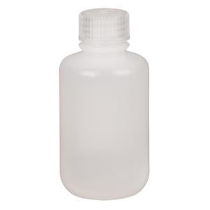 Narrow-Mouth Bottles - 4 oz., Plastic, Round