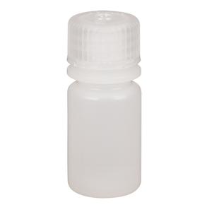 Narrow-Mouth Bottles - 1/2 oz., Plastic, Round