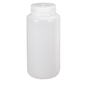 Wide-Mouth Bottles - 8 oz., Plastic, Round