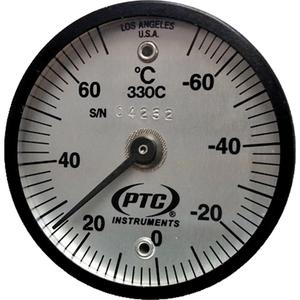 Magnetic Surface Thermometer - Contact, Analogue, '-56.7-21.1°F (-70-70°C), '+/- 2% of Full Scale, 0.06 to 1 min.