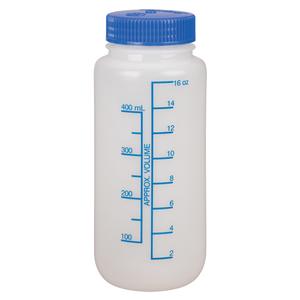 Wide-Mouth Bottles - 16 oz., Plastic, Round, Trigger Not Included