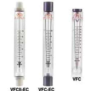 VFC In-Line Flow Meter - 2" Scale (No Valve) - Tube, 10 to 100 scfm, Acrylic Plastic, Air