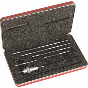 Solid-Rod Inside Micrometers - 2" - 8", 0.001", 50542, 6, One 1/2" Gauge, With Case