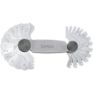 Screw Pitch Gauges - V, Unified, American National - 60° Threads - 50588, 27, 2 1/4-28