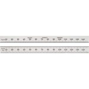 Full-Flexible Metric Rule - 150 mm, 0.5 mm/1 mm, Steel, Satin Chrome, 0.4 mm, 30