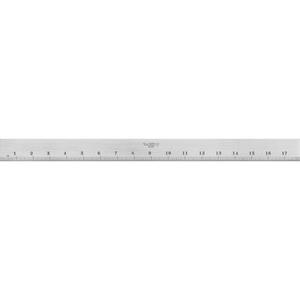 387 Series Steel Straight Edge with Bevel & Graduated Edge - 18", 1-13/32", 11/64", '+/- 0.0002" per foot, Regular Steel, 1/32"