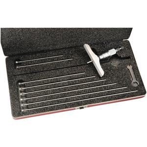 445 Series Depth Micrometer - 0" - 9", With Ratchet Stop, 4" (100 mm), 5/32" (4 mm), 0.001"