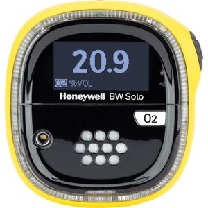 BW™ Wireless Solo Gas Detector - Single, O2, Yellow, 0 v/v to 0.3 v/v