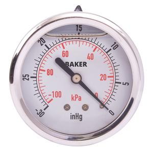 Pressure Gauges - 2-1/2", 30" Hg-0" Vac., 30" Hg-0-30 psi, 0-30 psi/ 0-200 kPa, 0-60 psi/0-400 kPa, 0 - 100 psi, 0 - 160 psi/0 - 1100 kPa, 0 - 200 psi/0 - 1400 kPa, 0-300 psi/0-2100 kPa, 0-400 psi/0-2800 kPa