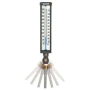 Variable Angle Industrial Thermometers - Contact, Analogue, 0-120°F (-17-49°C)