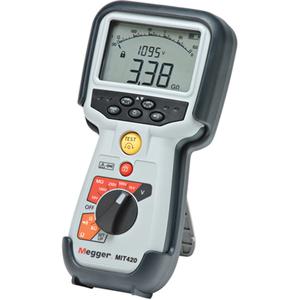 Insulation Tester - Analogue/Digital, 50 V, 100 V, 250 V, 500 V, 1000 V, 50 Volts (10 GΩ ± 2% ± 2 digits ± 4.0% per GΩ), 100 Volts (20 GΩ ± 2% ± 2 digits ± 2.0% per GΩ), 250 Volts (50 GΩ ± 2% ± 2 digits ± 0.8% per GΩ)