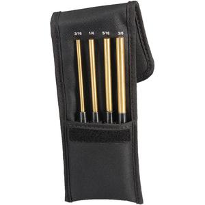 Brass Drive Pin Punch Set - 4, 8", 4-1/2", 3-1/2"