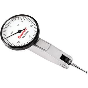 Dial Test Indicator with Dovetail Mount - 0" - 0,03", Satin Chrome, 0.0005", 0-15-0, 1-1/4"
