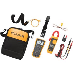 116/323-KIT Multimeter and Clamp Meter Kit - AC/DC, AC, 600 V, 6 kV peak per IEC 61010-1 600 V CAT III, Pollution Degree 2, 6,000 counts, updates 4 per second, 33 segments, updates 32 per second