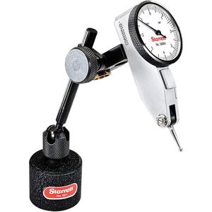 Dial Test Indicator with Dovetail Mount - 0" - 0,008", Satin Chrome, 0.0001", 0-4-0, 1-1/4"