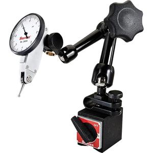 Dial Test Indicator with Dovetail Mount - 0" - 0,008", Satin Chrome, 0.0001", 0-4-0, 1-9/16"