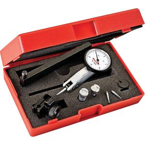 Dial Test Indicator with Dovetail Mount - 0" - 0,03", Satin Chrome, 0.0001", 0-15-0, 1-1/4"