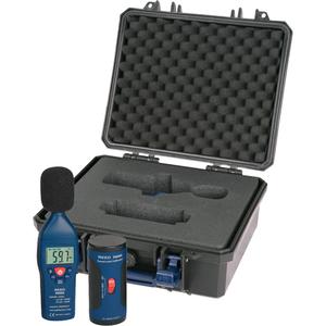 Sound Level Meter and Calibrator Kit - A/C, 30 - 130 dB, Not Data Logging, 31.5 Hz to 8 kHz, Fast/Slow (125ms and 1s), 4-digit LCD, Yes (after 15 mins)