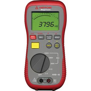 AMB-45 Digital Megohmmeter - Digital, 0 – 9999Ω, 0.10 - 40.00Ω, 0.1 - 1000.0V