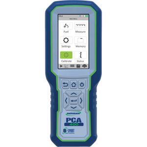 PCA® 400 Combustion & Emissions Analyzer - Digital, ± 0 °C to ±45 °C (± 32 °F to ±113 °F), Oxygen/Carbon Monoxide/Nitric Oxide/Nitrogen Dioxide, 0 - 20.9% (O₂), 0 - 10000 ppm (CO-H₂ Compensated), 0 - 3000 ppm (NO)