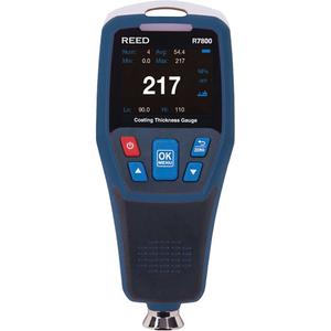 Coating Thickness Gauge - Digital, 0 - 1250 µm (0.1 - 49.2mil), 0 to 1250 μm (±3% +1 μm), 0 to 49.21 mil (±3% +0.04 mil), 0 to 99.9 μm (0.1 μm), 100 to 1250 μm (1 μm), 0 to 4.99 mil  (0.01 mil), 5.0 to 49.2 mil (0.1 mil)