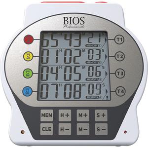 Commercial 4-in-1 Timer - 99 hr. 59 min. 59 sec., 1 Year, 110 db, (4) AA Batteries