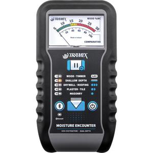 Moisture Encounter 5 Moisture Meter - 5 - 30% / 0 - 100%, Shallow Signal (Up to 0.40" / 10mm), Deep Signal (Up to 1.25" / 30mm), ABS Body, Analog, 2 x AALR6 Alkaline Batteries