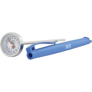 1" Dial Thermometer Celsius Only with Calibration Sleeve - Contact, Analogue, 0.4-230°F (-18-110°C), 4-3/4"/12 cm, 1 Year
