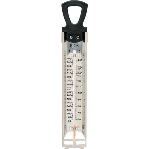 Premium Candy/Deep Fry Thermometer - Contact, Digital, 60-400°F (20-200°C), 7-1/2" / 19 cm