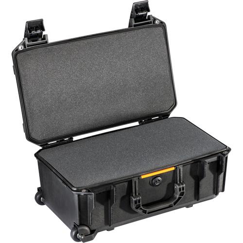 Vault Rolling Case with Foam - Hard Case, 19.9" × 10.6" × 7.3" (50.5 cm x 26.9 cm x 18.5 cm), 22" x 14" x 9" (55.9 cm x 35.6 cm x 22.9 cm), Black