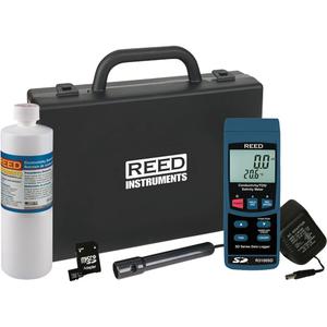 Conductivity Meter Kit - Hand Held, Digital, 0 µS/cm - 200 µS/cm/0 mS/cm - 2 mS/cm/0 mS/cm - 20 mS/cm/0 mS/cm - 200 mS/cm, 0.1 µS/cm/0.001 mS/cm/0.01 mS/cm/0.1 mS/cm, 0 to 12% Salt (% Weight)