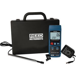 Hot Wire Thermo-Anemometer Kit - 0.2 to 25 m/s, Data Logging, 0.7 to 72 km/h, 0.5 to 44.7 mph, 40 to 3940 fpm, 0.4 to 38.8 knots, '-50 to 1200°C, '-50 to 1300°C