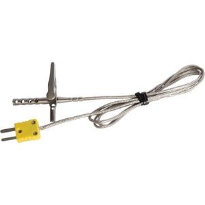 Type K Air Oven/Freezer Thermocouple Probe - 200 °C (392°F), '-80 to 200°C (-112 to 392°F), 60 mm (2.36"), 99 cm (39")
