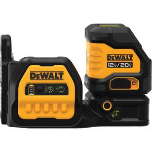 20V MAX* Cross Line Green Laser - Class 2/2, 100' (30.48 m)/330' (100.5 m), Green, 8.5", 8.5", 4.5"
