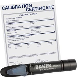 Refractometer with ISO Certificate - Analogue (Sight Glass), Brix, 45 to 82%, 0.5%, 0.5%, ±0.5%