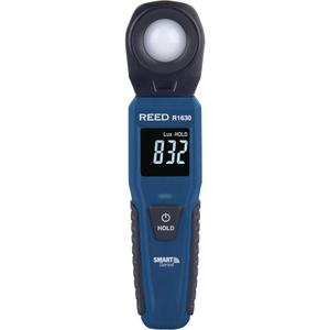 Bluetooth Smart Series Light Meter - 0-100,000 lux  (0-9290 ftc), Data Logging, (1) Light Meter; (4) AAA Batteries, ≤10 000Lux (929Fc): ±(3.5% rdg.+ 10dgt), >10 000Lux (929Fc): ±(5% rdg.+ 10dgt), 1.3" (34 mm)