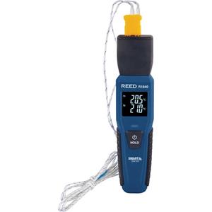 Bluetooth Smart Series Thermocouple Thermometer - Contact, Digital, '-328-2501°F (-200-1372°C), (1) Thermocouple Thermometer; (2) Beaded Wire Probes; (4) AAA Batteries, >-148°F (-100°C): ±0.05% rdg. + 1.8°F (1°C)