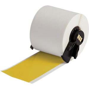 All-Weather Permanent Adhesive Label Tape - Vinyl, Yellow, 2", BMP® 71/BMP® 61/M710/M610/M611, 0.004", 50', Gloss, '-40 °F - 180 °F