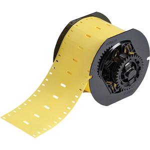 B33 Series Zero-Halogen Cable Markers - Thermoplastic Polyurethane, Yellow, 0.591", 2.953", BBP® 33/BradyPrinter i3300/Brady i5300, 0.0177", 2.95", 0.79", 0.19" x 0.07"