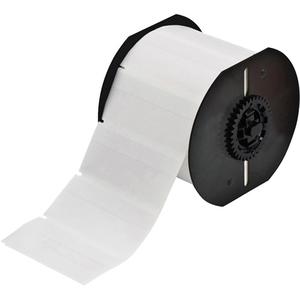 Self-Laminating Wrap Around Labels - Vinyl, White, 1.437", 0.8", BBP® 33/BradyPrinter i3300/Brady i5300, 0.5", 0.8", 0.004", 0.8"