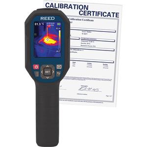 Thermal Imaging Camera with Calibration Certificate - 2.8", Built-in/Windows PC, 160 x 120 pixels, 50 mK, 14° - 752°C (-10° - 400°F), Thermal Imaging Camera; USB Cable; 32GB Micro SD Card; Soft Carrying Case; Calibration Certificate