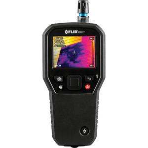 MR277 Building Inspection System with Moisture Hygrometer & MSX® IR Camera - 10% - 90% RH, '-22°- 122° F ( -30° - 50° C ), Iron, Rainbow, Arctic, White-Hot, Black-Hot, FLIR MR13 Replaceable Temperature & Relative Humidity Sensor; FLIR MR02 Standard Pin Probe; Quick Start Guide; International USB Charger; USB Cable; Lanyard